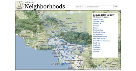 Рис 79 Картографируя ЛосАнджелес Los Angeles Times Одним из моих любимых - фото 81