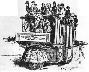 Трехколесный паровой омнибус Черча 1833 Идея создания дорожных автомобильных - фото 61