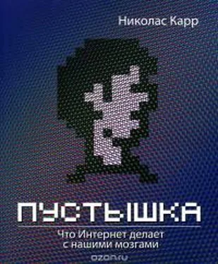 Николас Карр Пустышка. Что Интернет делает с нашими мозгами обложка книги