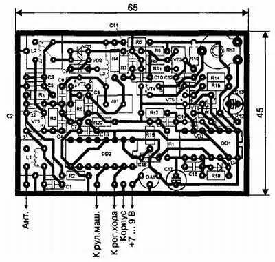 Рис 550 Печатная плата Контурные катушки L1 L2 наматываются на каркасах - фото 102