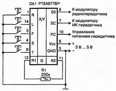 Рис 218 Принципиальна схема шифратора на РТ8А977ВР Микросхема содержит - фото 27