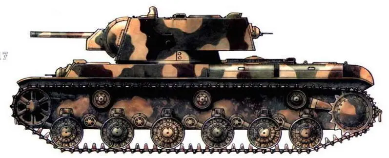 КВ1 124й танковой бригады Ленинградский фронт 1942 г КВ1с из состава - фото 95