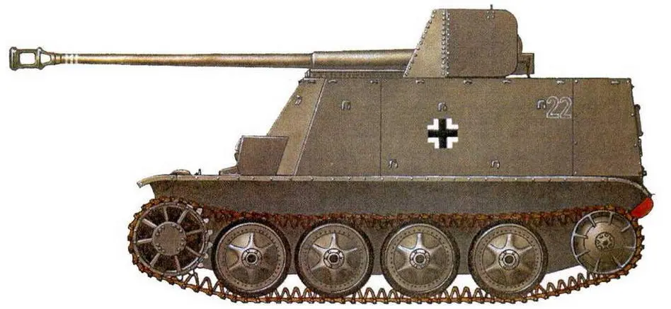 762 cm Pa К 36r auf Fahrgestell des PzKpfw II Murder II 15 cm - фото 128