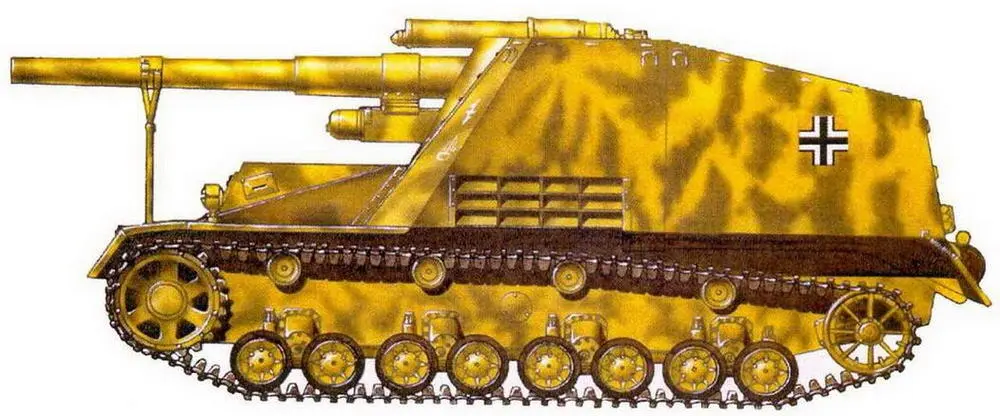 15 cm PanzerHaubitzer 181 auf Fahrgestell des GW IIIIV Hummel 75 cm - фото 129