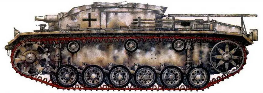 75 cm Sturmgeschutz III AusfE 2 cm Flakvierling 38 auf Fahrgestell des - фото 130
