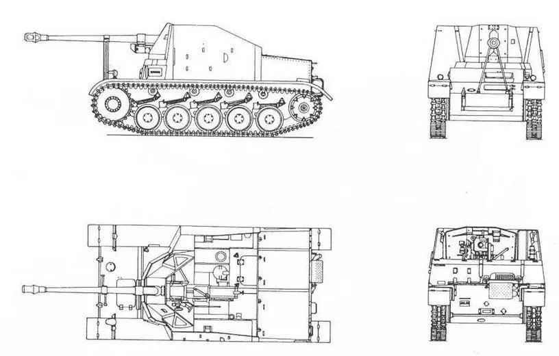 Marder II SdKfz 131 Marder III SdKfz 139 Marder III с орудием PaK - фото 44