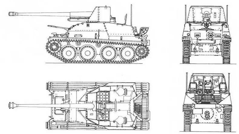 Marder III SdKfz 139 Marder III с орудием PaK 36r SdKfz 139 подбитый - фото 45