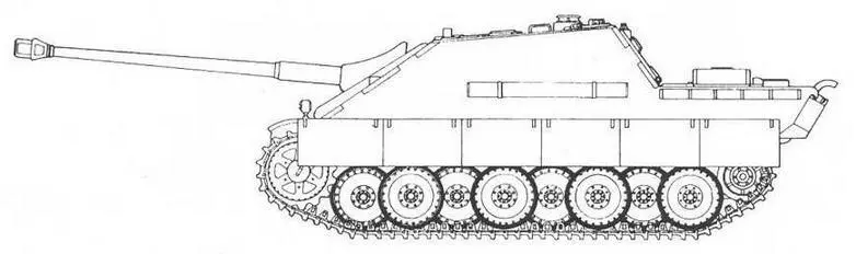 Jagdpanzer Uagdpanther SdKfz 122 Боевая рубка имела бронирование толщиной - фото 66