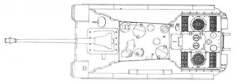 Jagdpanzer Uagdpanther SdKfz 122 Боевая рубка имела бронирование толщиной - фото 67