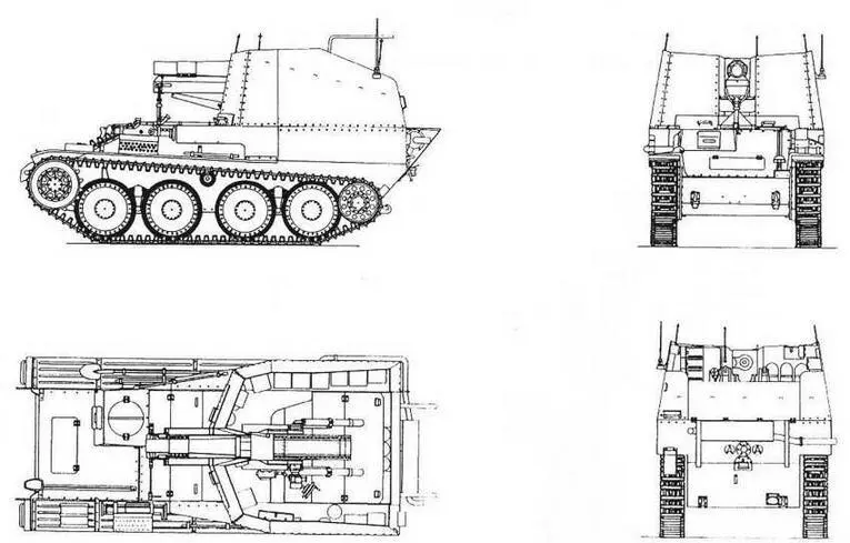 sIG 33 auf Fahrgestell GW 38t Bison ausf M SdKfz 1381 60 cm Morser - фото 96