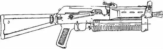 Рисунок 1 9мм пистолетпулемет Бизон2 с рамочным прикладом Общий вид - фото 1