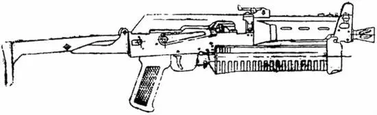 Рисунок 3 9мм пистолетпулемет Бизон2 с верхним прикладом Общий вид - фото 3