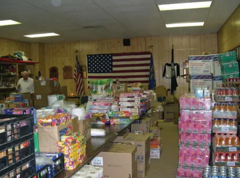 The Ladies Auxiliary meeting room at the Hemphill VFW was pressed into service - фото 42
