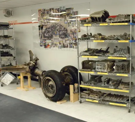 Columbia s nose landing gear and some of the wrecked components from its - фото 85
