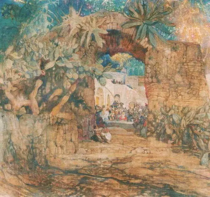 Таверна в гроте 1910 Государственная Третьяковская галерея Москва Сказка - фото 29