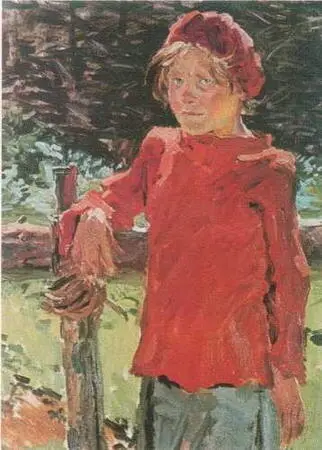 Девочка в красном Настя Афанасьева 1940 Частное собрание Кузнец Василий - фото 14