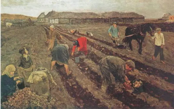Сентябрь Картошку выкапывают 19401941 Частное собрание Первый снег - фото 18