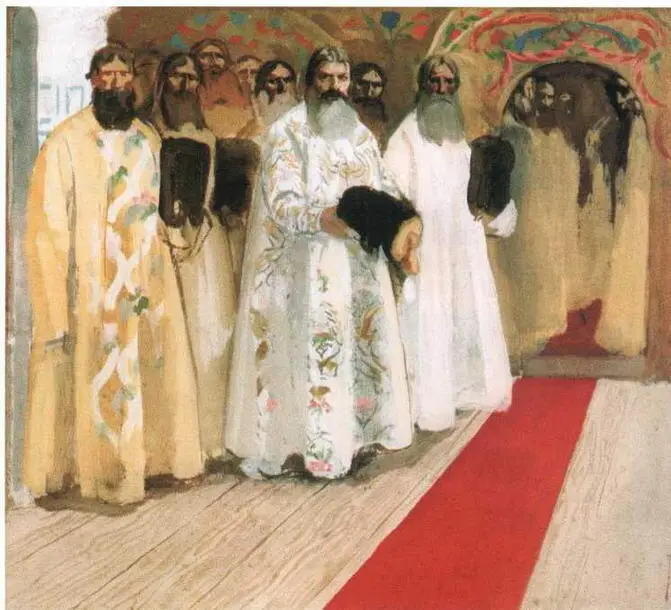 Ожидают выхода царя Эскиз 1901 Государственный Русский музей - фото 56