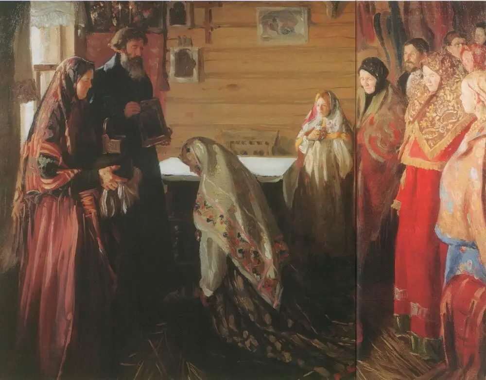 Старинный обряд благословения невесты 1907 Государственный - фото 36