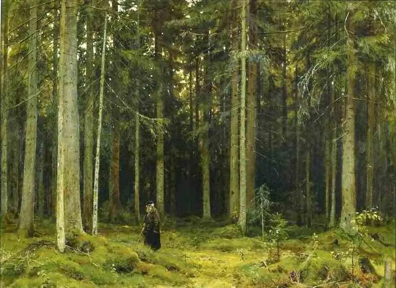 В лесу графини Мордвиновой 1891 Государственная Третьяковская галерея Москва - фото 51