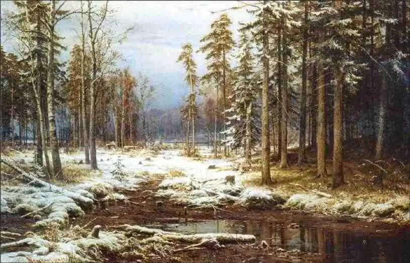 Первый снег 1885 Киевский музей русского искусства В 1880е годы Шишкин - фото 52