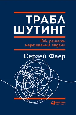 Сергей Фаер Траблшутинг: Как решать нерешаемые задачи, посмотрев на проблему с другой стороны обложка книги