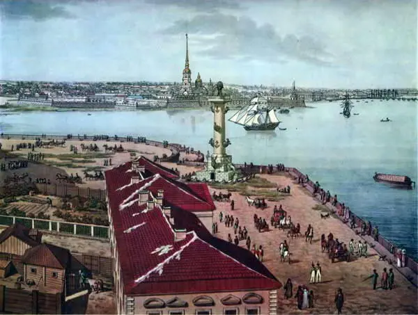 Вид на Петропавловскую крепость и набережную Панорама Петербурга А Тозелли - фото 13