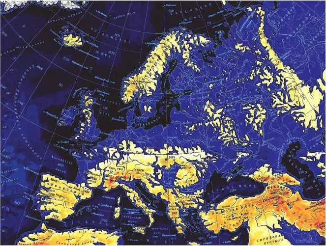 Затопленная Евразия wwwnasagov Новорожденная морская система как и на - фото 2
