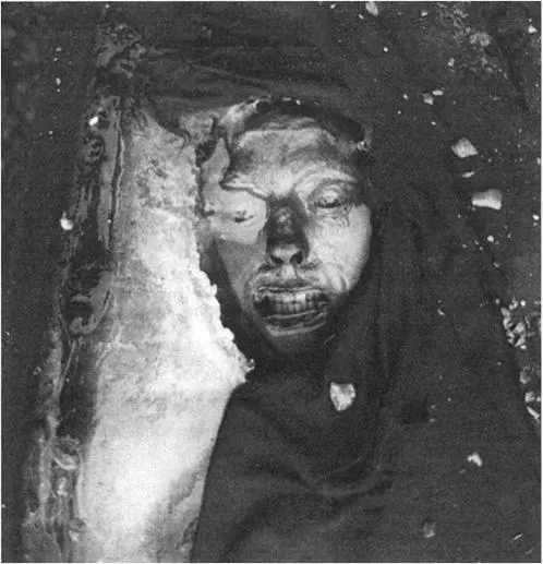 The first photograph of John Torrington taken moments after the wool coffin - фото 19