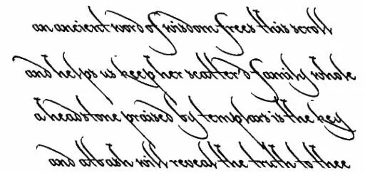 Sophie quickly found some paper and copied it down longhand When she was done - фото 6