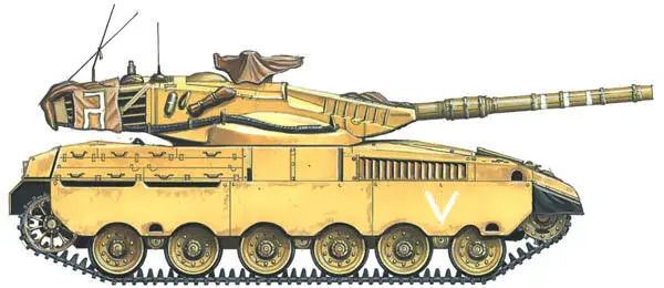 Основной боевой танк Merkava Mk1 77й танковый батальон 7й танковой бригады - фото 14