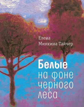 Елена Минкина-Тайчер Белые на фоне черного леса обложка книги