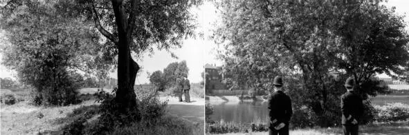 Ещё парочка фотографий места где было найдено женское тело Труп был прислонён - фото 2