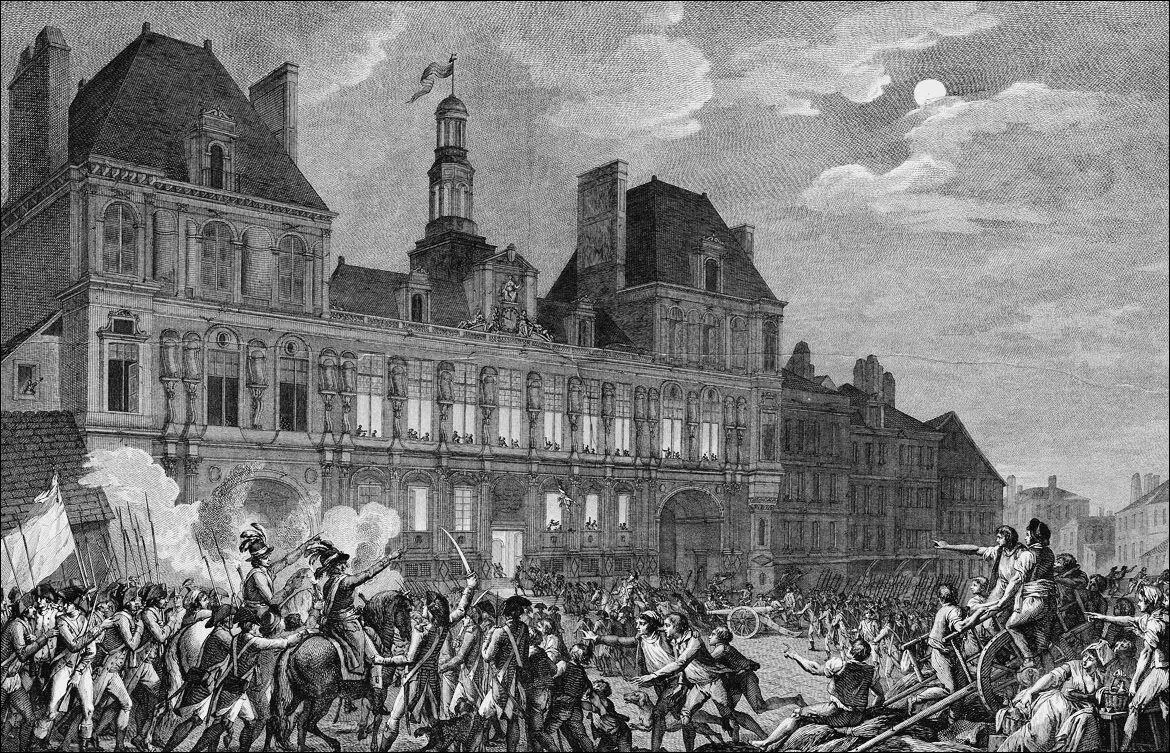 9 термидора Гравюра 1799 г Жак Никола БийоВаренн ЖанМари Колло дЭрбуа - фото 1
