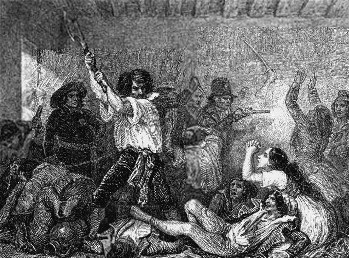 Убийство заключенных в лионской тюрьме в мае 1795 г Гравюра 1834 г Лазар - фото 17