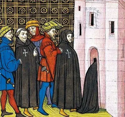 Арест тамплиеров в 1308 году Chroniquesde SaintDenis Enluminure - фото 10