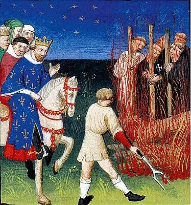 Казнь тамплиеров De casibus virorum illuslrium Boccacc début du XVе - фото 11