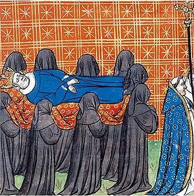 Похороны Филиппа Красивого в королевской усыпальнице аббатства СенДени в 1314 - фото 15