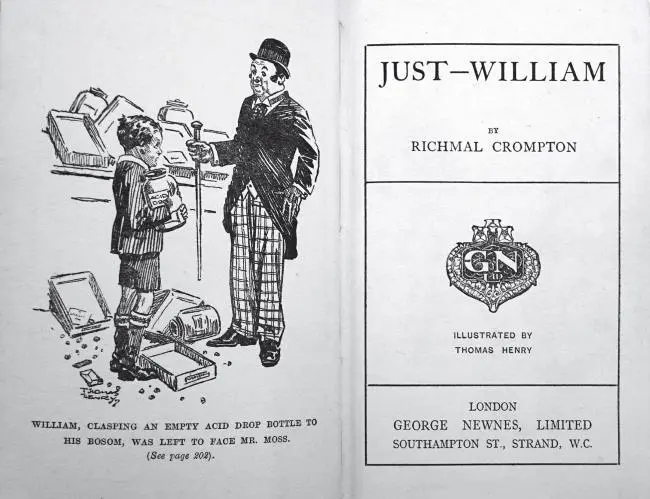 Титульный лист книги Ричмал Кромптон Именно Уильям 1922 г На переднем - фото 6