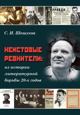 Степан Шешуков Неистовые ревнители. Из истории литературной борьбы 20-х годов обложка книги