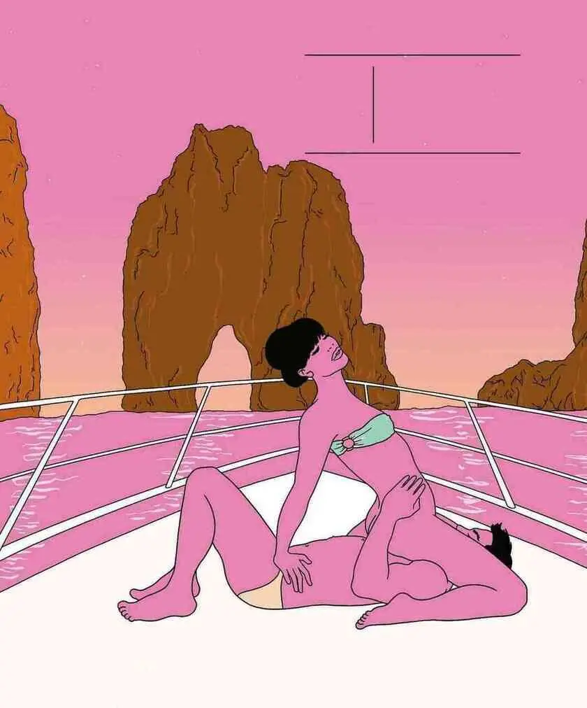 With all the force of your lips work your lover to please thembahuchushita - фото 70