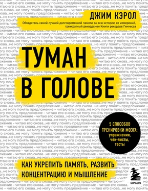 Джим Кэрол Туман в голове. Как укрепить память, развить концентрацию и мышление обложка книги