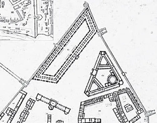 Сенат на плане Кремля 1826 года Местность между Никольской и Чудовской - фото 4