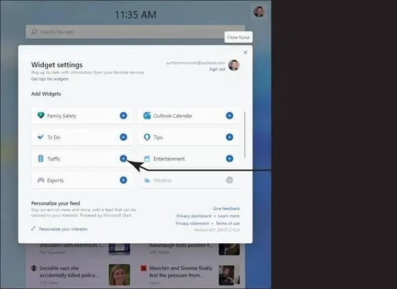 FIGURE 218 Remove and Reorganize Widgets Open the Widgets panel by - фото 84