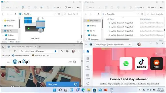 FIGURE 510 Open a Second Desktop If File Explorer and Recycle Bin arent - фото 217