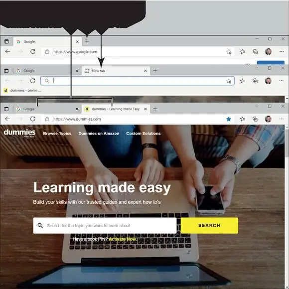 FIGURE 64 Search for Anything With Edge open go to the address bar and - фото 248