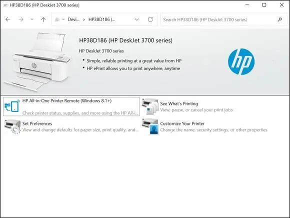 FIGURE 145 Display the context menu of options for your printer or any - фото 543