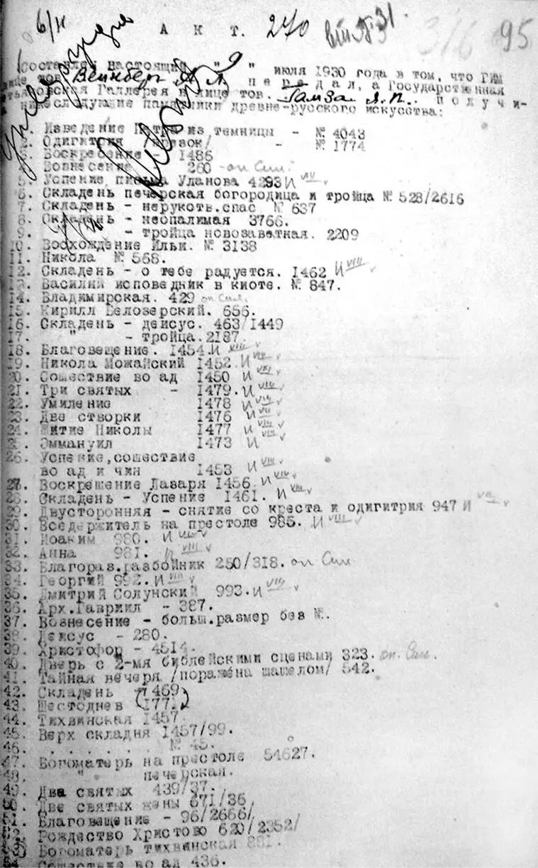 Вскоре после разгрома отдела религиозного быта ГИМ началась массовая передача - фото 4