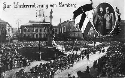 Вступление австрийских войск во Львов 22 июня 1915 г Генерал Бём Эрмолли со - фото 189
