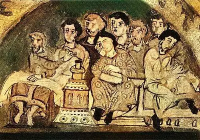 Гражданская мода времен легендарного князя Рюрика Псалтирь Фолхарда монастырь - фото 12